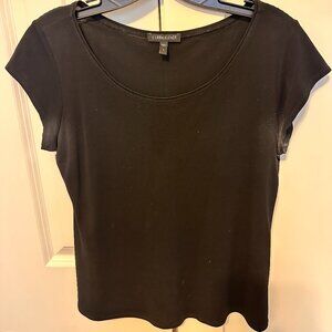 Eileen Fisher Silk Black Top